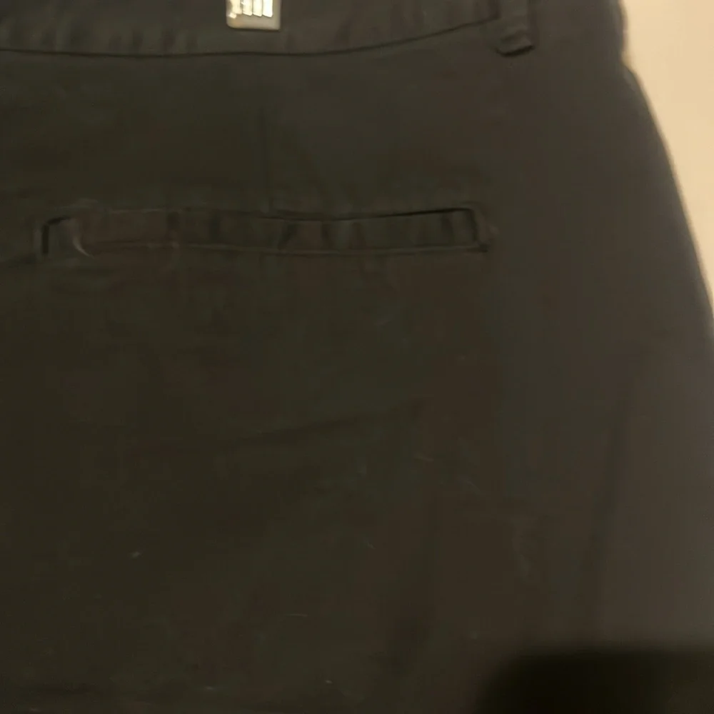 Merona mens flat front stretch black shorts NWT